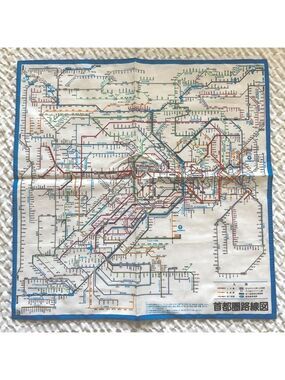 NEW Vintage Scarf of Tokyo Metro System